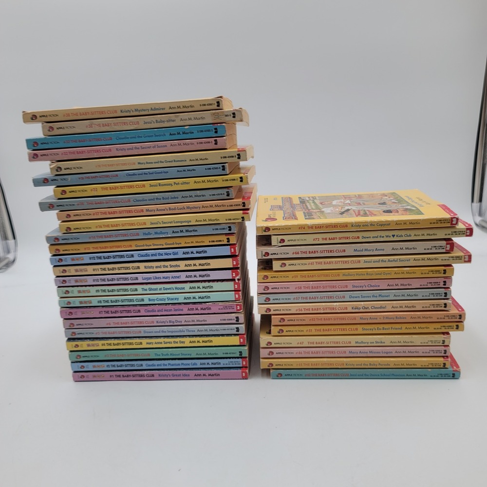 Vintage The Baby-Sitters Club Book Lot 38 Books Ann M Martin Apple Paperbacks